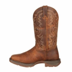 Durango® Men's 12" Western Brown Square Toe Work Boots DB4343 -Western Cowboy Equipment Store DB4343 4
