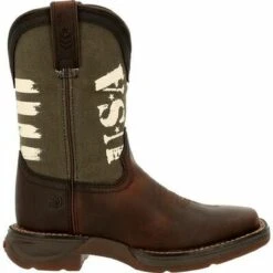 Durango Children's Lil Rebel US Army Western Little Kids Boot DBT0232C -Western Cowboy Equipment Store DBT0232Y 8 LARGE 36633.1624306861