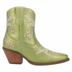 Dingo Ladies Primrose Metallic Green Snip Toe Boots DI748-MNT 8 Dingo Ladies Primrose Metallic Green Snip Toe Boots DI748-MNT -Western Cowboy Equipment Store DI748 MNTa