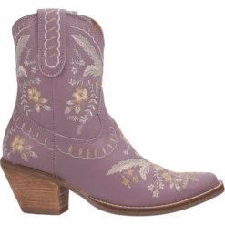 Dingo® Ladies Primrose Floral Print Lavender Western Bootie DI748-PU4 -Western Cowboy Equipment Store DI748 PU4 1