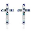 Montana Silversmiths® Legends Color Cross Earrings ER5094