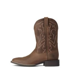 Ariat Men's Sport Outdoor Deer Skull Distressed Brown Boots 10038330 -Western Cowboy Equipment Store F21 MNS OUTD 10038330 side