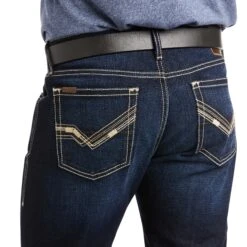 Ariat® Men's M7 Fairbanks Rocker Stretch Straight Leg Jeans 10037964 -Western Cowboy Equipment Store F21 MNS WEST 10037964 detail02