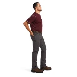 Ariat® Men's Rebar M7 Made Tough Grey Slim Fit Work Pants 10036733 9 Ariat® Men's Rebar M7 Made Tough Grey Slim Fit Work Pants 10036733 -Western Cowboy Equipment Store F21 MNS WORK 10036733 full