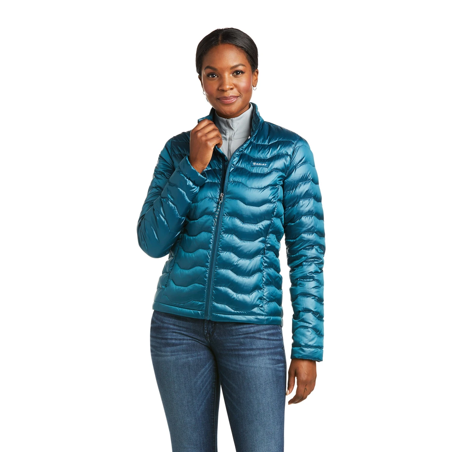 Ariat® Ladies Ideal 3.0 Down Iridescent Eurasian Teal Jacket 10035515 1 Ariat® Ladies Ideal 3.0 Down Iridescent Eurasian Teal Jacket 10035515