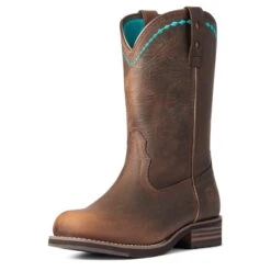Ariat® Ladies Unbridled Roper Cooper Kettle Western Boots 10038422 -Western Cowboy Equipment Store F21 WMS WEST 10038422 3 4 front