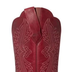 Ariat Ladies Heritage R Toe Rosy Red StretchFit Western Boots 10038433 -Western Cowboy Equipment Store F21 WMS WEST 10038433 detail01