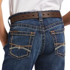 Ariat® Youth Boy's B4 Ramos Relaxed Tourismo Bootcut Jeans 10041090 -Western Cowboy Equipment Store F22 BYS WEST 10041090 detail02