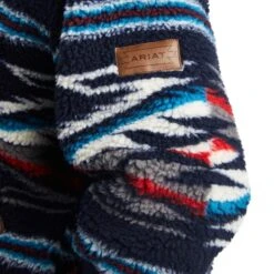 Ariat® Men's Chimayo New Mexico Navy Fleece Jacket 10042186 -Western Cowboy Equipment Store F22 MNS WEST 10042186 detail03