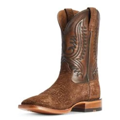 Ariat® Men's Circuit Paxton Tan Hippo Print Square Toe Boots 10042407 -Western Cowboy Equipment Store F22 MNS WEST 10042407 medial