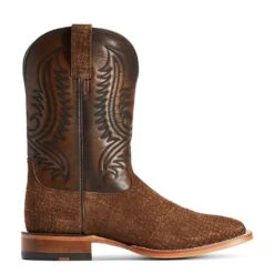 Ariat® Men's Circuit Paxton Tan Hippo Print Square Toe Boots 10042407 -Western Cowboy Equipment Store F22 MNS WEST 10042407 side