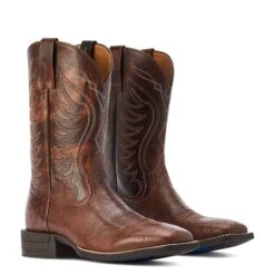 Ariat® Men's Reckoning Smooth Quill& Brown Boots 10042473 12 Ariat® Men's Reckoning Smooth Quill& Brown Boots 10042473 -Western Cowboy Equipment Store F22 MNS WEST 10042473 pair