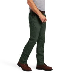 Ariat® Men's Rebar M4 DuraStretch™ Dark Sage Straight Leg Pants 10041082 -Western Cowboy Equipment Store F22 MNS WORK 10041082 detail03