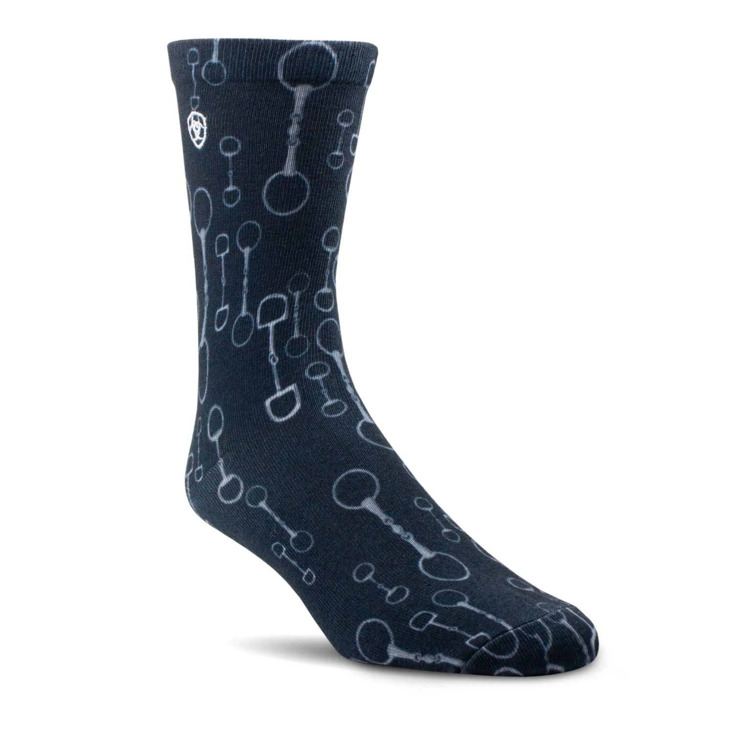 Ariat® Ladies Novelty Navy Raining Bits Crew Socks 10041366 3 Ariat® Ladies Novelty Navy Raining Bits Crew Socks 10041366 - Image 3