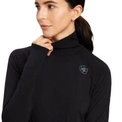 Ariat® Ladies Venture Baselayer Black Long Sleeve Shirt 10041360 -Western Cowboy Equipment Store F22 WMS ENGL 10041360 detail01
