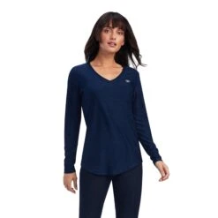 Ariat® Women's Laguna Long Sleeve Navy Shirt 10041608