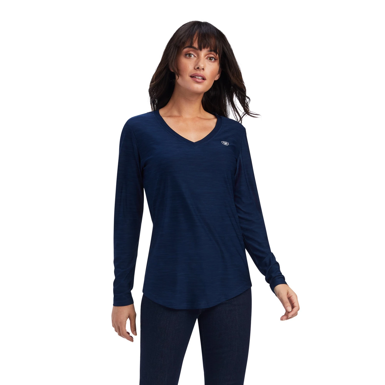 Ariat® Women's Laguna Long Sleeve Navy Shirt 10041608 1 Ariat® Women's Laguna Long Sleeve Navy Shirt 10041608