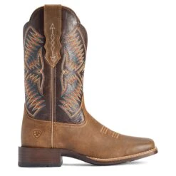 Ariat® Ladies Odessa StretchFit Brown & Burnished Pewter Boots 10042386 -Western Cowboy Equipment Store F22 WMS WEST 10042386 side321