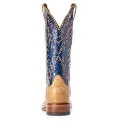 Ariat® Ladies Darbie Square Toe Flaxen & Navy Patent Boots 10042388 -Western Cowboy Equipment Store F22 WMS WEST 10042388 heel
