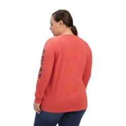 Ariat® Ladies Rebar Cotton Strong Logo Graphic T-Shirt 10041513 -Western Cowboy Equipment Store F22 WMS WORK 10041513 back plus