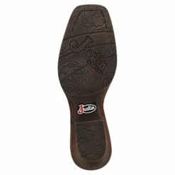 Justin® Ladies Chellie Tan Leather Western Square Toe Booties GY9510 -Western Cowboy Equipment Store GY9510 4