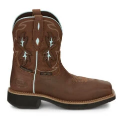 Justin Ladies Chisel Waterproof Nano Composite Toe Work Boots GY9960 -Western Cowboy Equipment Store GY9960 617x563 Profile