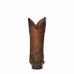 Circle G® Youth Leopard Print & Saddle Tan Square Toe Boots J7108 -Western Cowboy Equipment Store J7108 3