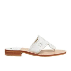 Jack Roger Ladies Slip On White Sandals 1219SN0001100-WHT -Western Cowboy Equipment Store JR JacksFlatSandalWhiteWt B WhiteBackgroundcopy 500x 9843018a 25ab 42b6 9e36 2efde8e0a61d