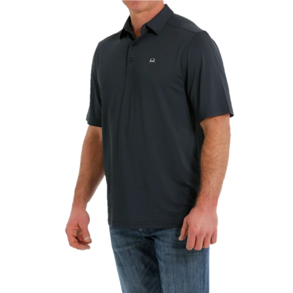 Cinch® Men's Solid Navy Arena Flex Polo Shirt MTK1863025 3 Cinch® Men's Solid Navy Arena Flex Polo Shirt MTK1863025 - Image 3