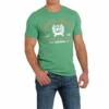 Cinch® Men's Logo Graphic Heather Green T-Shirt MTT1690558