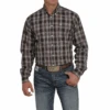 Cinch® Men's Plaid Brown Button Down Shirt MTW1105452