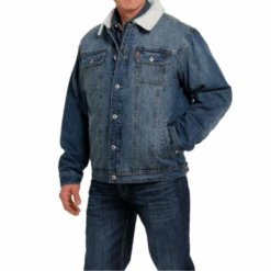Cinch® Men's Denim Concealed Carry Trucker Jacket MWJ1074006 -Western Cowboy Equipment Store MWJ1074006 2 1