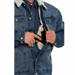 Cinch® Men's Denim Concealed Carry Trucker Jacket MWJ1074006 -Western Cowboy Equipment Store MWJ1074006 3 1