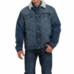 Cinch® Men's Denim Concealed Carry Trucker Jacket MWJ1074006