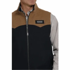 Cinch® Men's Concealed Carry Wooly Bonded Navy Vest MWV1543005 -Western Cowboy Equipment Store MWV1543005