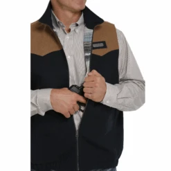 Cinch® Men's Concealed Carry Wooly Bonded Navy Vest MWV1543005 -Western Cowboy Equipment Store MWV1543005 3
