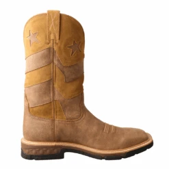 Twisted X® Men's Bomber & Bomber Brown Square Toe Work Boots MXB0009 -Western Cowboy Equipment Store MXB0009 1