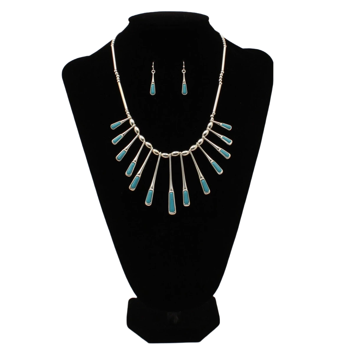 Blazin Roxx Ladies Silver Multi Paddle Necklace And Earring Jewelry Set D4500240 1 Blazin Roxx Ladies Silver Multi Paddle Necklace And Earring Jewelry Set D4500240