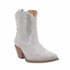 Dingo® LadiesCowgirl Silver Booties DI577-GY6