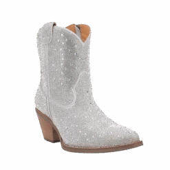 Dingo® LadiesCowgirl Silver Booties DI577-GY6