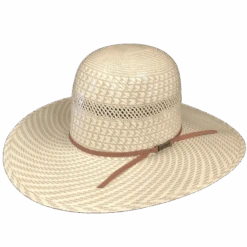 American Hat Company® Vented Straw Cream Western Hat 6100-2CCHOC
