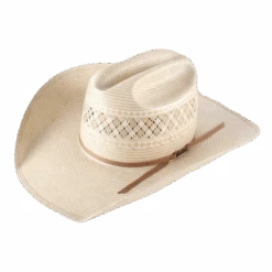 American Hat Co. Cattleman Vented Ivory Straw Hat 1011-2CCHOC