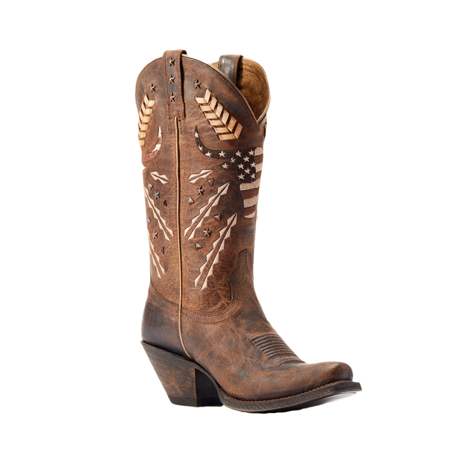 Ariat® Ladies Circuit Americana Rhino Tan Western Boots 10044435 1 Ariat® Ladies Circuit Americana Rhino Tan Western Boots 10044435