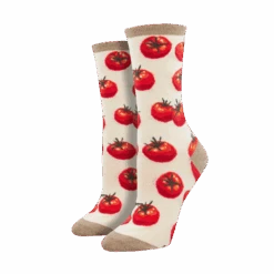 SockSmith Ladies Toe-May-Toes Ivory Crew Socks WNC2576-IVR