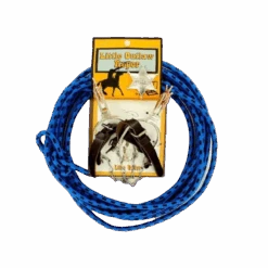 M&F® Kids Blue Leather & Buckle Spur & Rope Set 50108