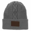 Hooey Ladies Knitted Grey Beanie 2052GY