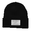 Hooey Unisex Mercantile Patch Black Knitted Beanie 2050BK