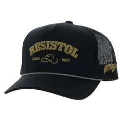 Hooey® Men's Resistol Black & Gold Trucker Cap 2354T-BK
