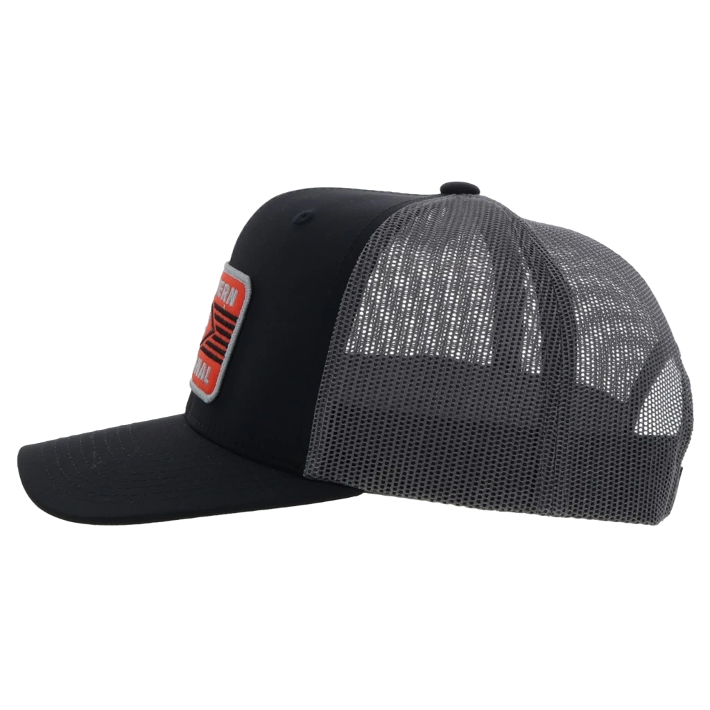 Hooey® Men's Circuit 5 Panel Black Trucker Cap 2370T-BKGY 2 Hooey® Men's Circuit 5 Panel Black Trucker Cap 2370T-BKGY - Image 2