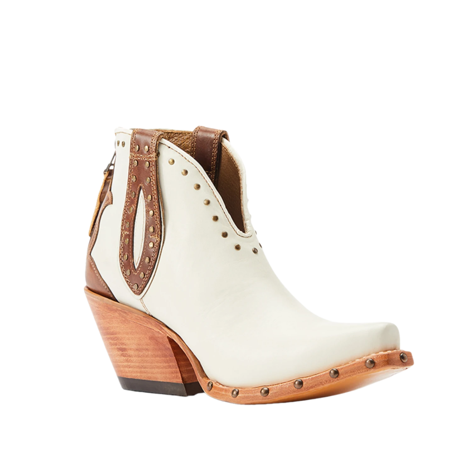 Ariat® Ladies Greeley Shades Of Grain & Blanco Booties 10044396 1 Ariat® Ladies Greeley Shades Of Grain & Blanco Booties 10044396